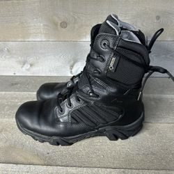 Bates GX 8 Gore Tex Side Zip E02268 Mens Size 10.5 Black Leather Tactical Boots