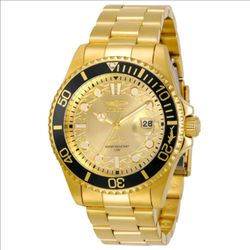 Invicta 30025 Pro Diver Currentwave Men's 43mm Watch - Gold Tone New In Box