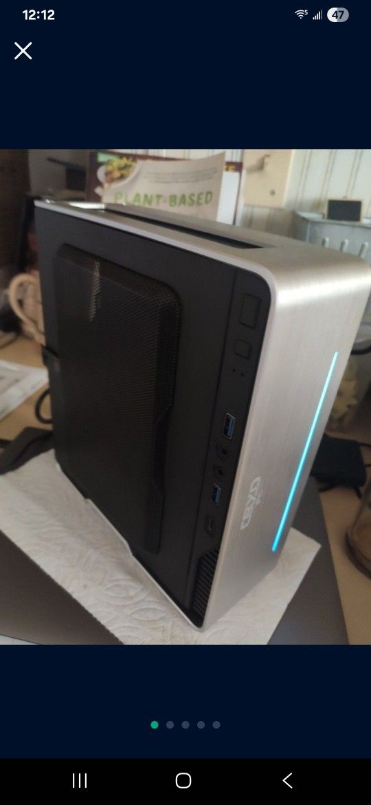 Cryo PC Mini ITX Case W/ 180w Power Supply Pre installed