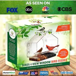 Acrylic Window Bird Feeder 