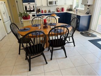 Solid Oak wood dinette kitchen table set