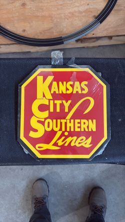Kansas City Southern Lines Railroad Sign