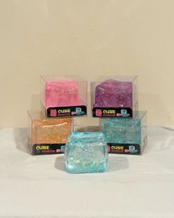 Squishy Glitter Cubes