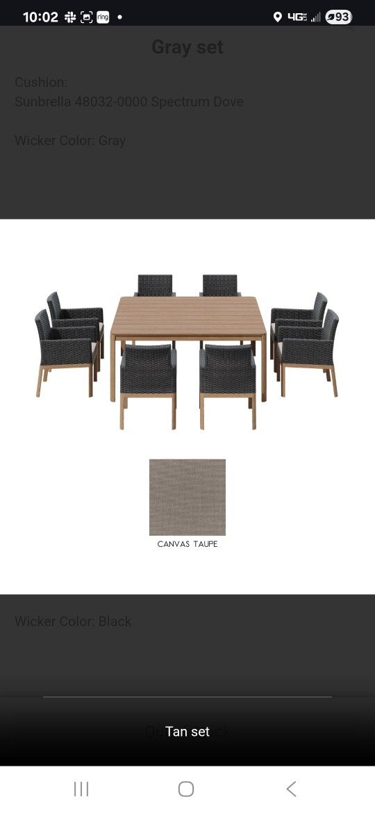 Sirio Palermo 9-Piece Outdoor Dining Set