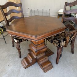 Dining Table With Two Chairs 