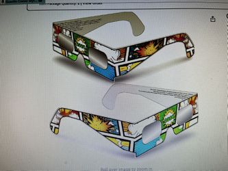 Gravitas Comic Style Solar Eclipse Glasses 