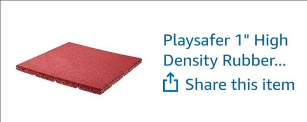 Rubber playground tiles