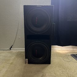 Sound System WDX DB drive 12 SUBWOOFER AND 2 AMPS  (Not Free!, Throw Me An Offer)