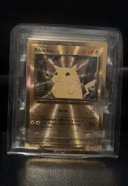 2021 gold metal pikachu promo card