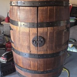 Bourbon Barrel Cabinet