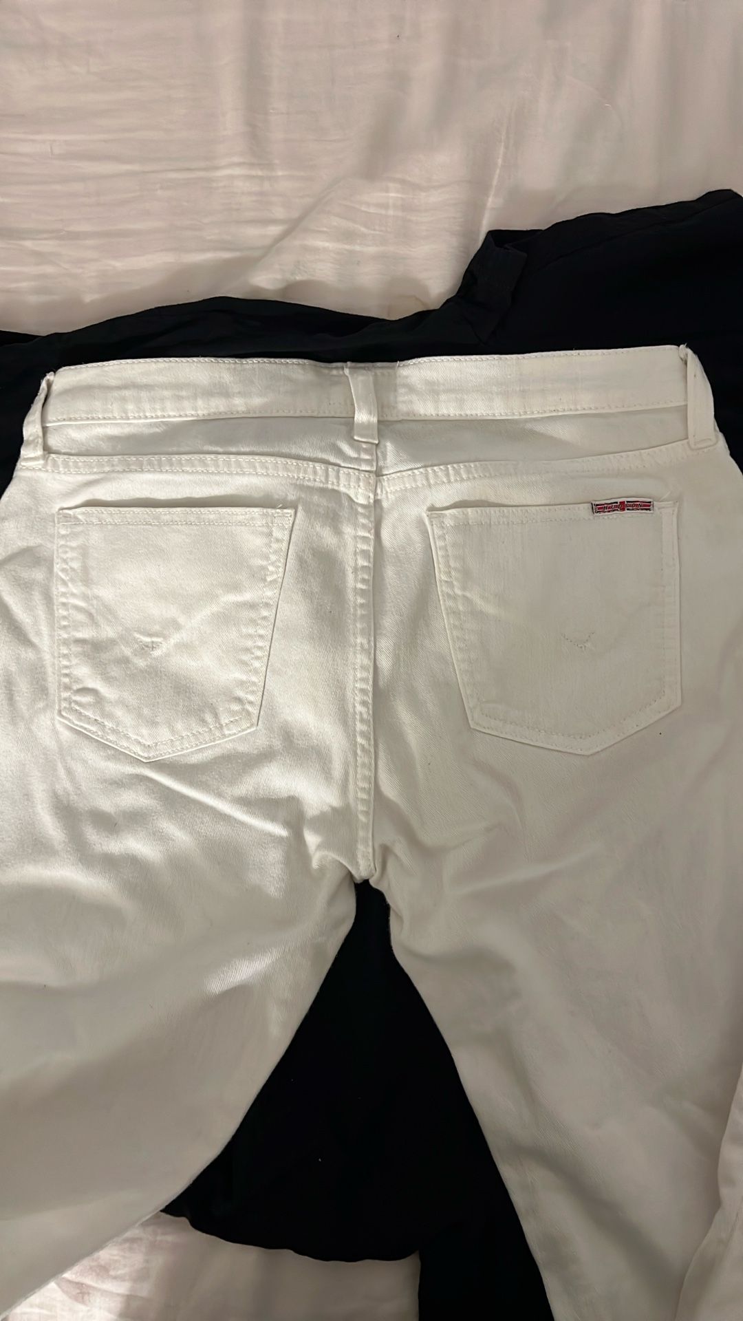 White Hudson Pants Size: 28