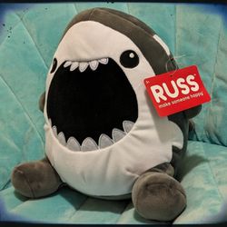 NWT Russ Jazwares Shark Plushie Super Soft 