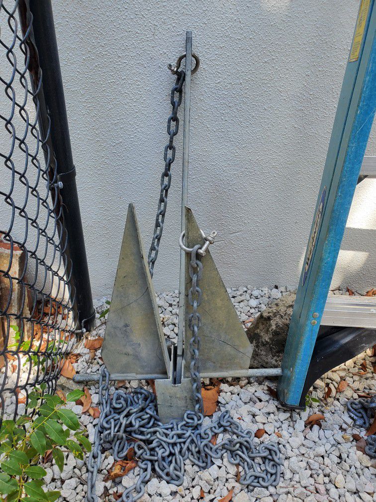 Boat Anchor And Chain
