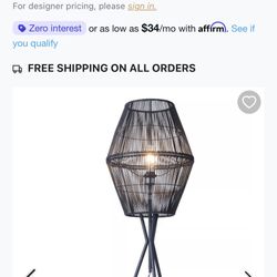 Billie Floor Lamp Black 