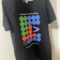 BRAND NEW Accenture Federal Services Employee Integrity Into Action Shirt Black Size M Unisex