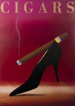 Vintage Razzia Cigars Poster + Frame (Original)