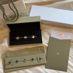 VCA Clovers Bracelets Blue
