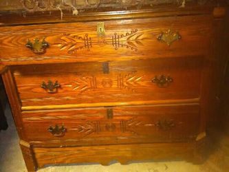 Solid oak dresser antique
