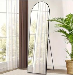 Arched Full Length Mirror, Full Body Free Standing Leaning Mirror Hanging Mounted Mirror Modern Simple Tall Home Decor for Living Room Bedroom Cloakro