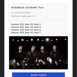 Nickelback : Get Rollin Tour Tickets 