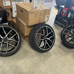 20” MERCEDES AMG WHEELS STAGGERED + TIRES (4) NEW S Class CLS E Class & More-WE FINANCE