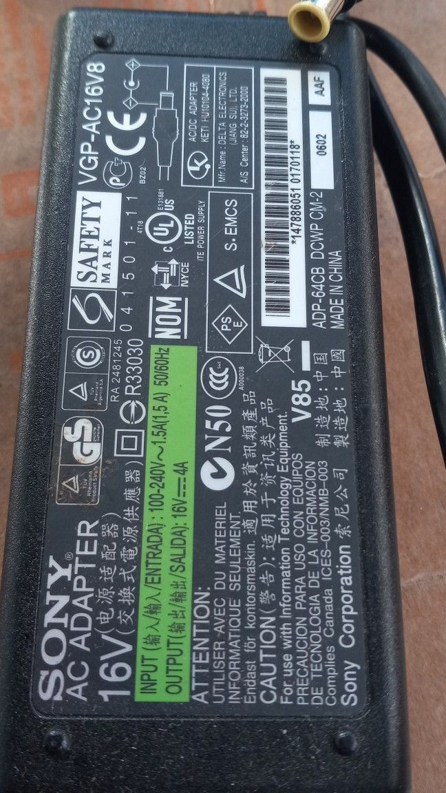 Sony Laptop Charger 