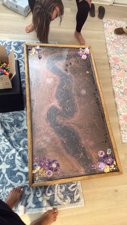 Custom Epoxy resin table