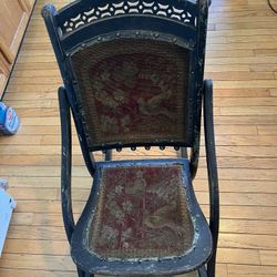 Antique Folding Rocking Chair