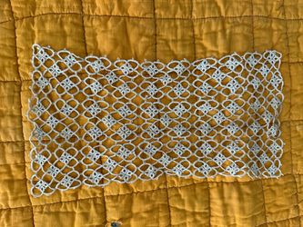 Handmade Tatted Lace Doily Ivory