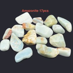 Amazonite Genuine Polished Stones from Brazil 17pcs 91.7g Total