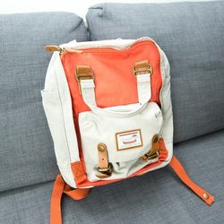 Doughnut Macaroon canvas backpack / day bag

