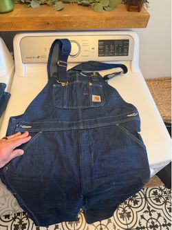 Carhartt denim overalls 38x32