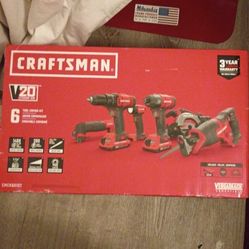 Craftsman V20 6 Tool Combo Kit 