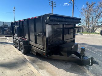   Sky Trailers Dump Trailer / Hydraulic Dump 8.5X16X4 Heavy Duty 