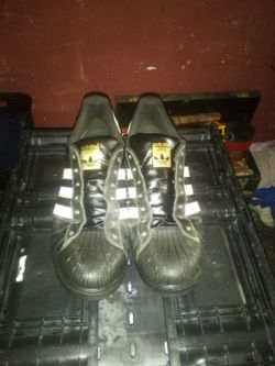 Size 12 leather old school addidas for sale for $15