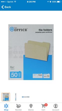 BRAND NEW IN BOX~ 50 COUNT FILE FOLDERS