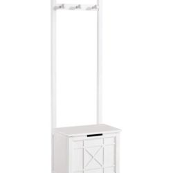 Derby Laundry Hamper with Towel Rack