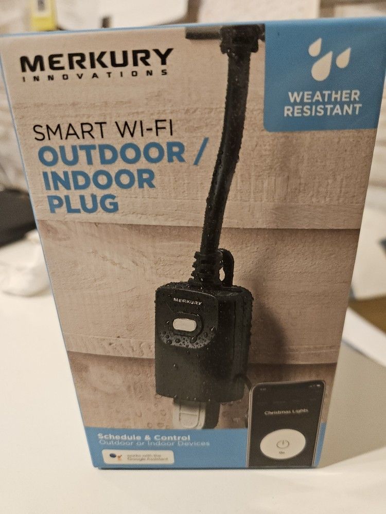 Smart Indoor / Outdoor Wifi Plug - Weather Resistant - Turn On / Off Anything Anywhere!