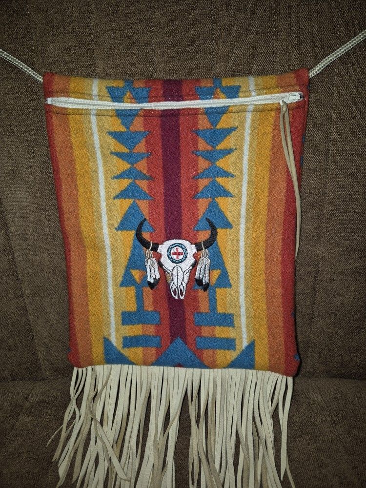 Handmade Native Shoulder Bag Fringe