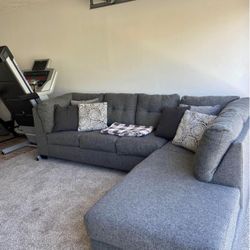 Dark Gray Sectional Couch / Sofa 🛋 FREE DELIVERY 🚚