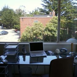 Glass DESK " Metal Base Legs (Gray)