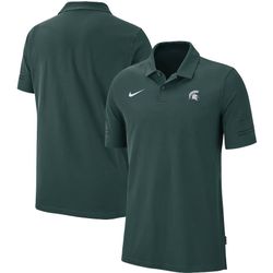 Size S Michigan State Spartans Men's Nike 2020 Sideline Coaches Flex Performance Polo Shirt Green Standard Fit