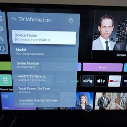 LG 4K UHD 50UT75