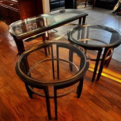 2 End Tables & Matching Sofa Table