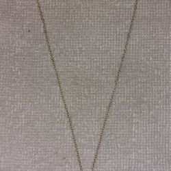 925 Sterling Silver Necklace With Crystal Cross Charm 