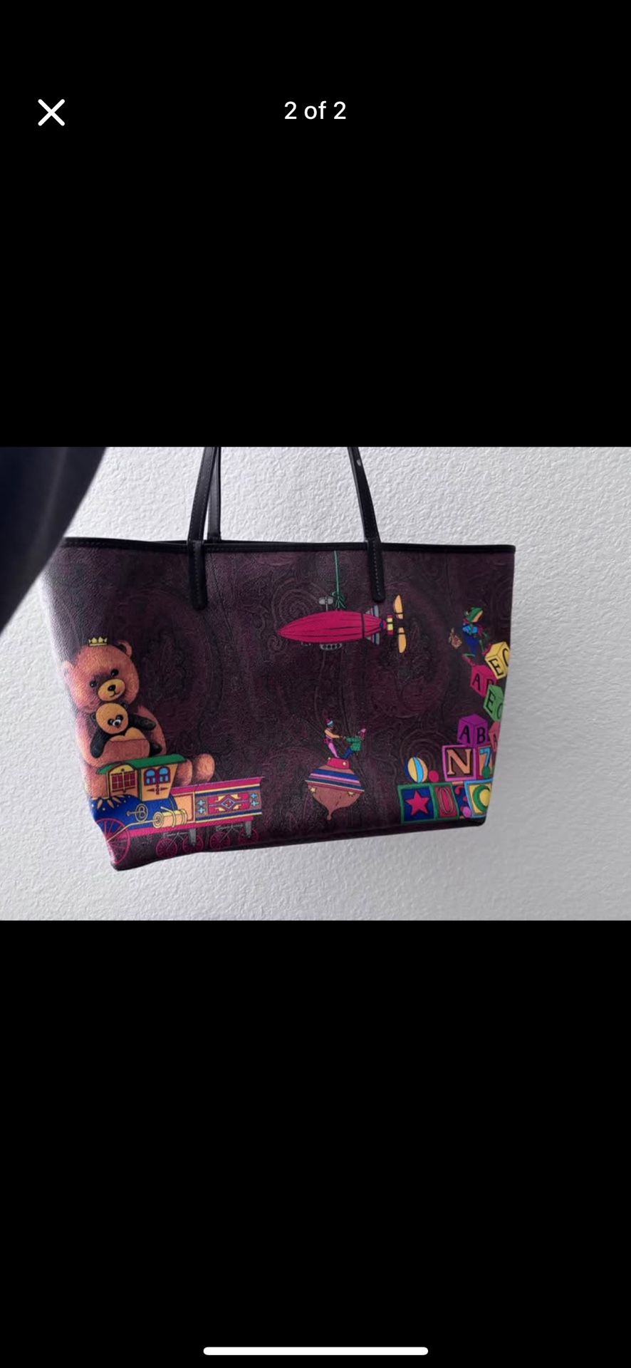 Etro Toy Print Shopper Bag