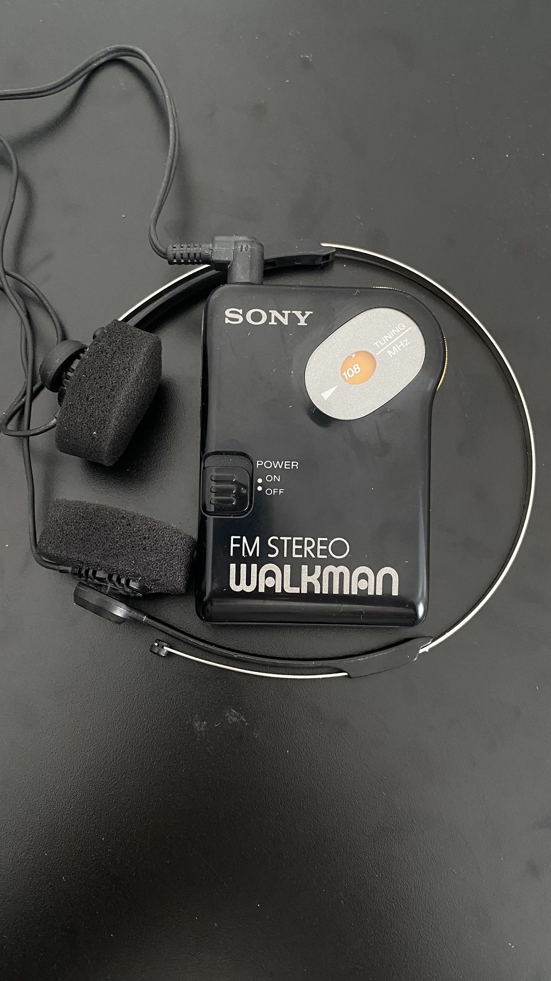Vintage Sony FM Stereo Walkman + Headphones