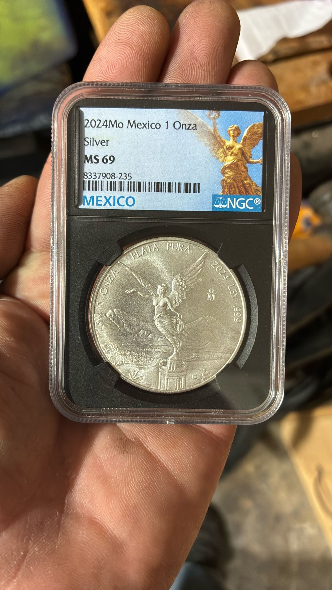 2025 NGC MS69 Mo 1oz Silver Libertad