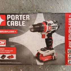 Porter Cable 20V Max Cordless 1/2 in. Brushless Drill Driver Kit with Battery & Charger
