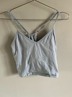 Blue crop top